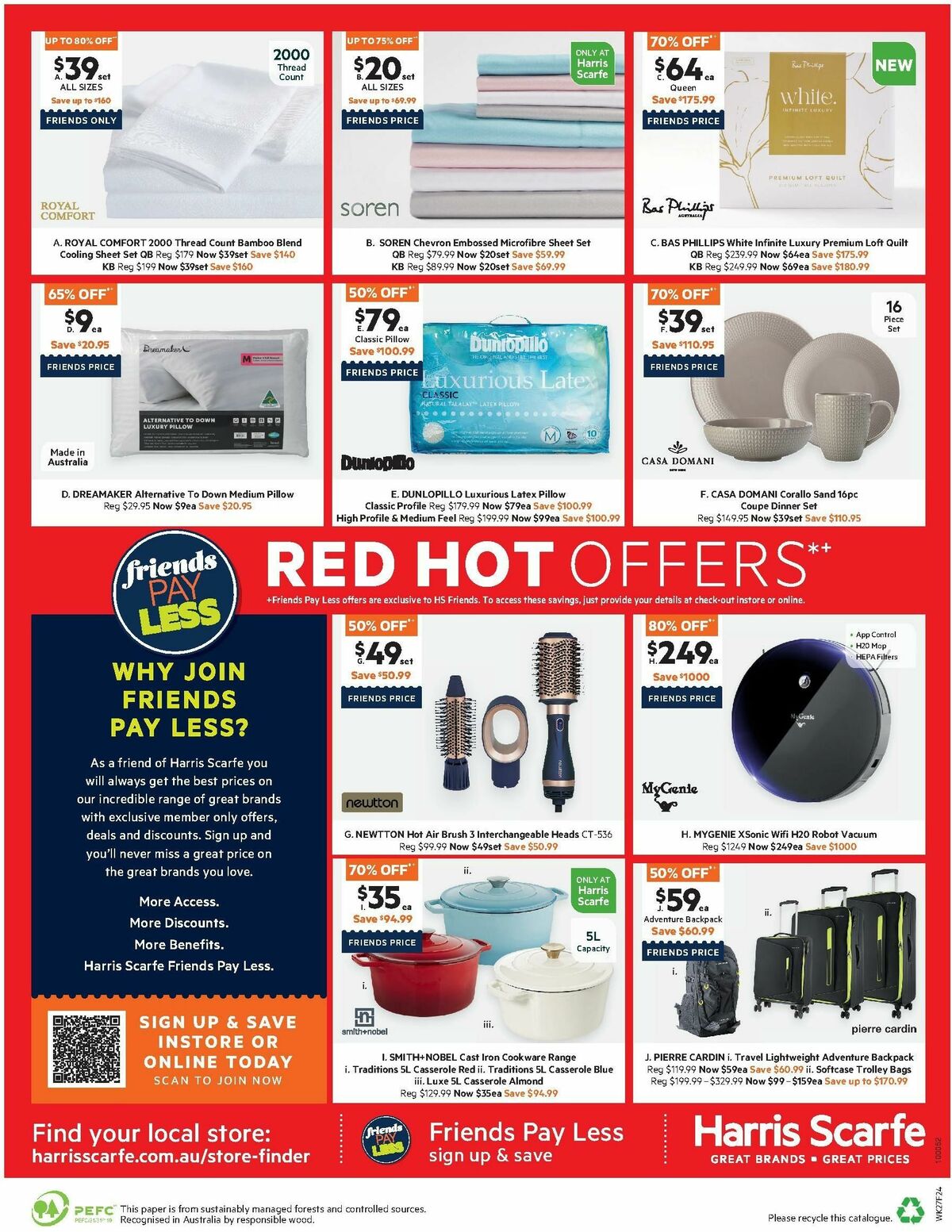Harris Scarfe Catalogues from 24 December