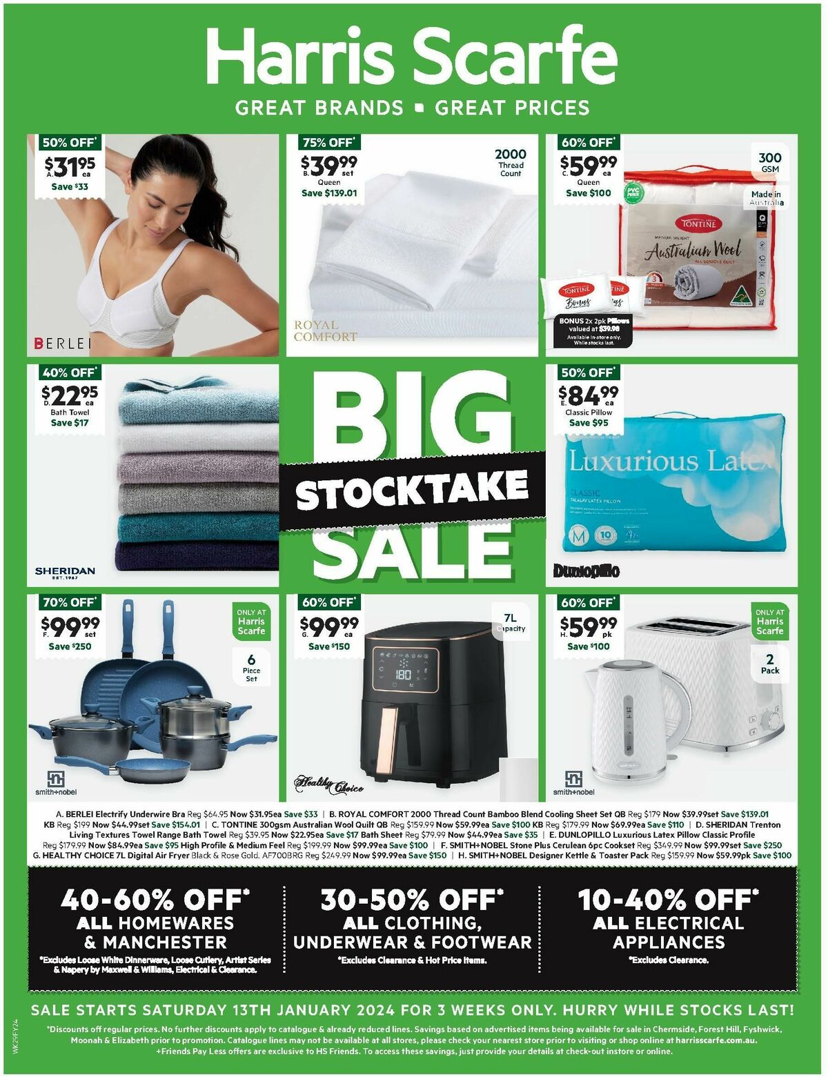 Harris Scarfe Catalogues from 13 January