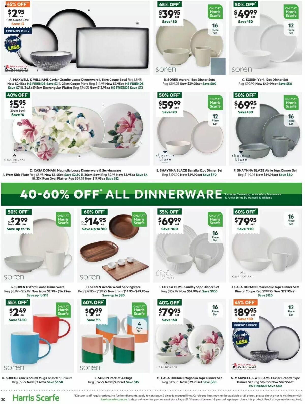 Harris Scarfe Catalogues from 16 March