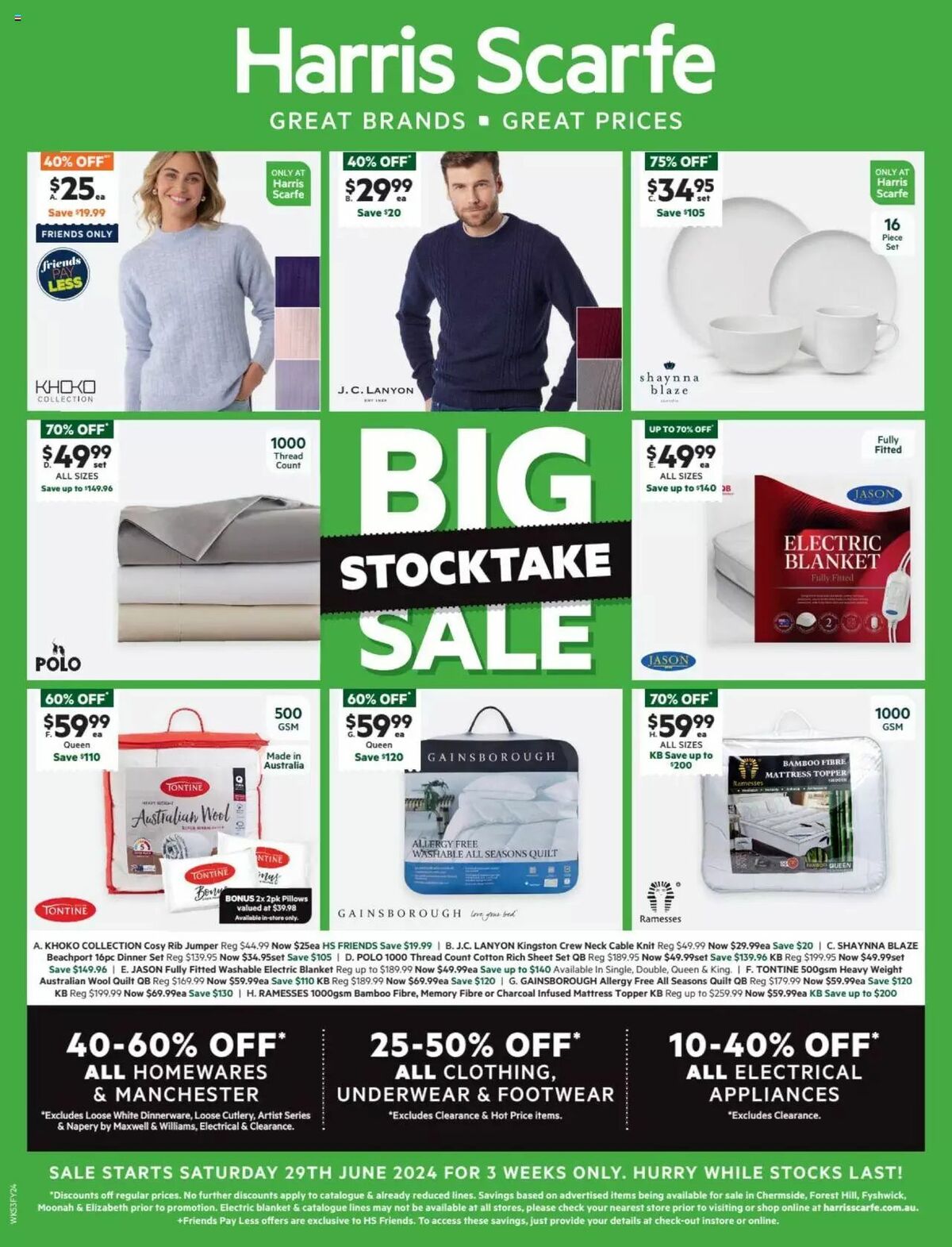 Harris Scarfe Catalogues from 29 June