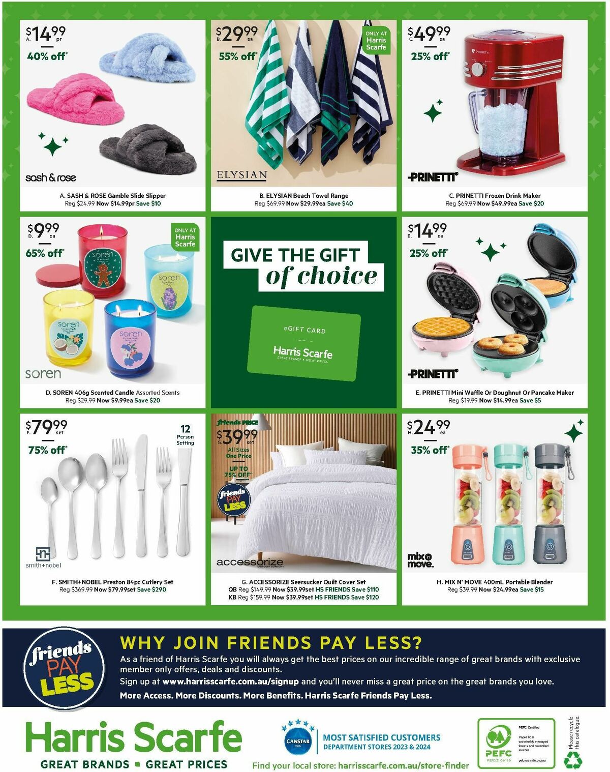 Harris Scarfe Catalogues from 9 December