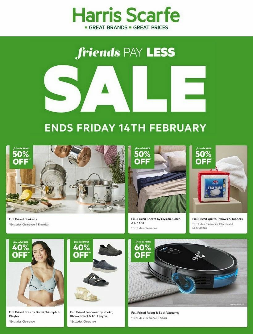 Harris Scarfe Catalogues from 2 February