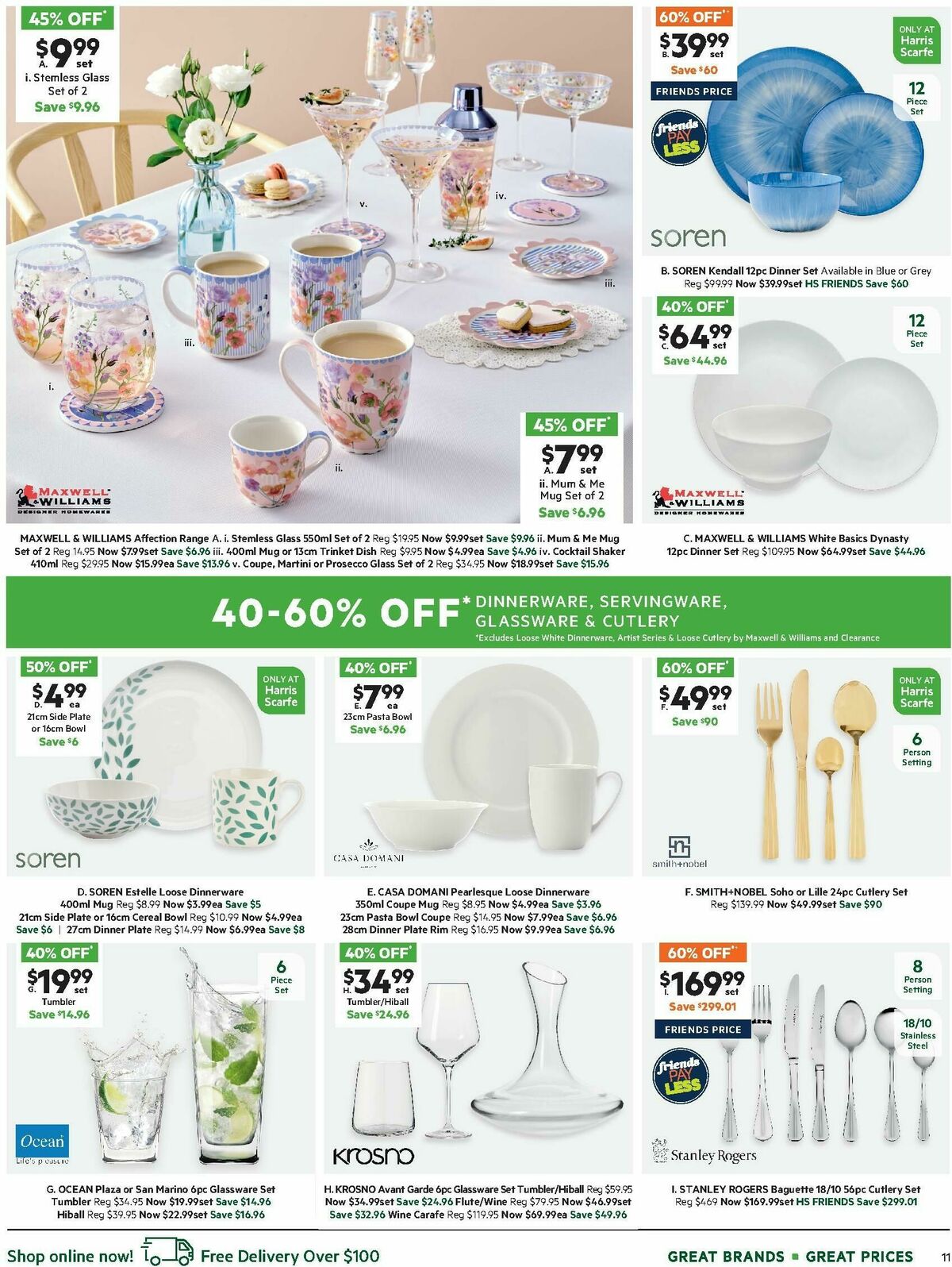 Harris Scarfe Catalogues from 28 April