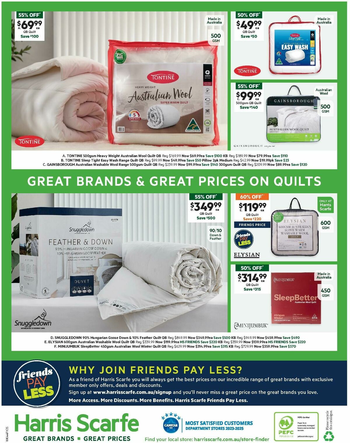 Harris Scarfe Catalogues from 28 April