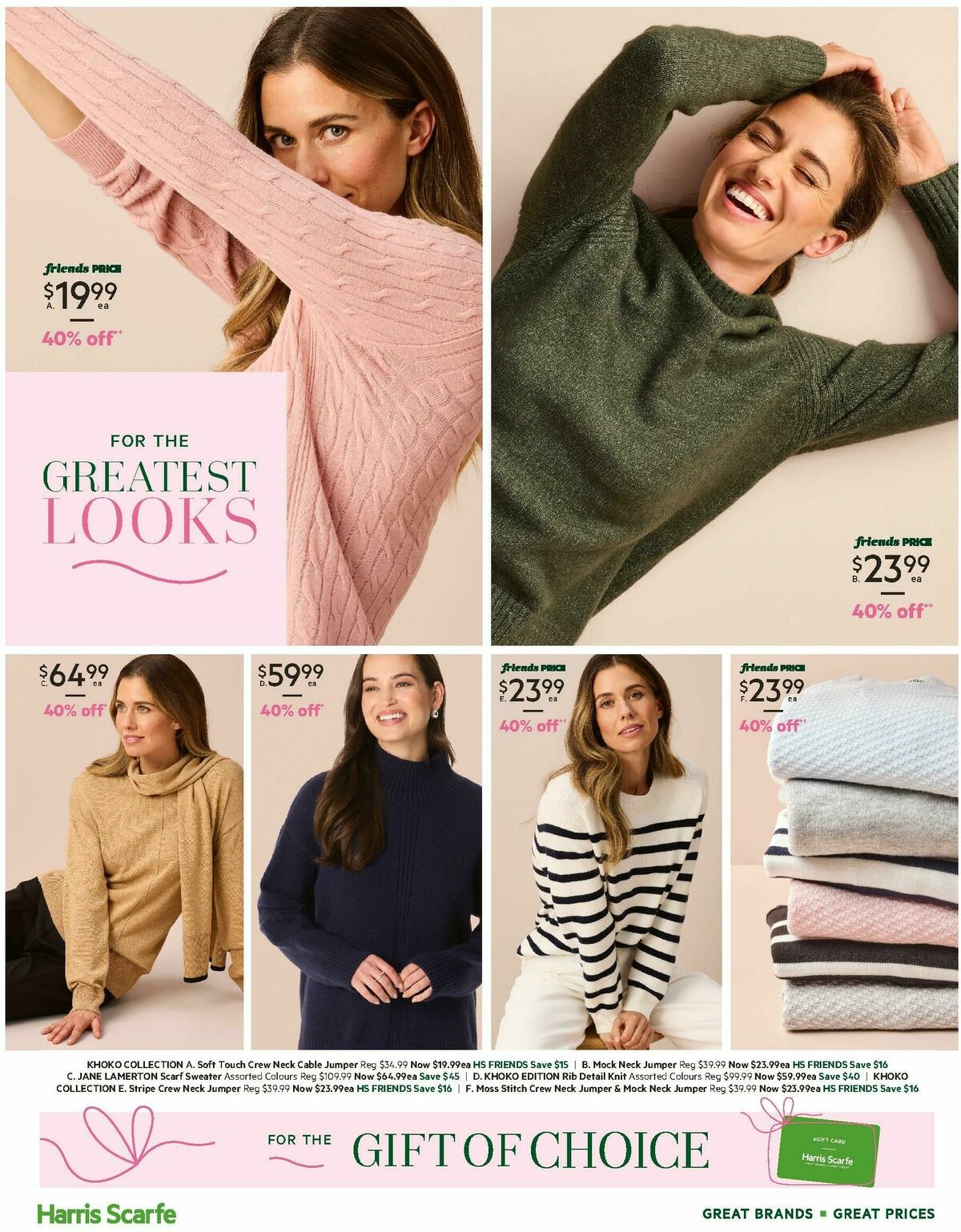 Harris Scarfe Catalogues from 28 April