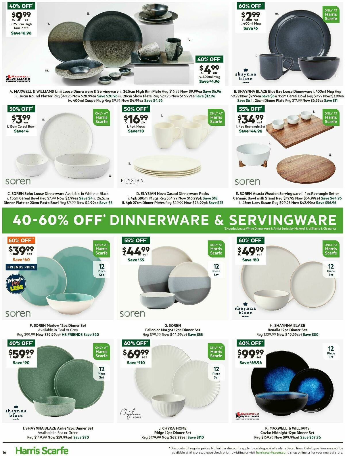 Harris Scarfe Catalogues from 24 May