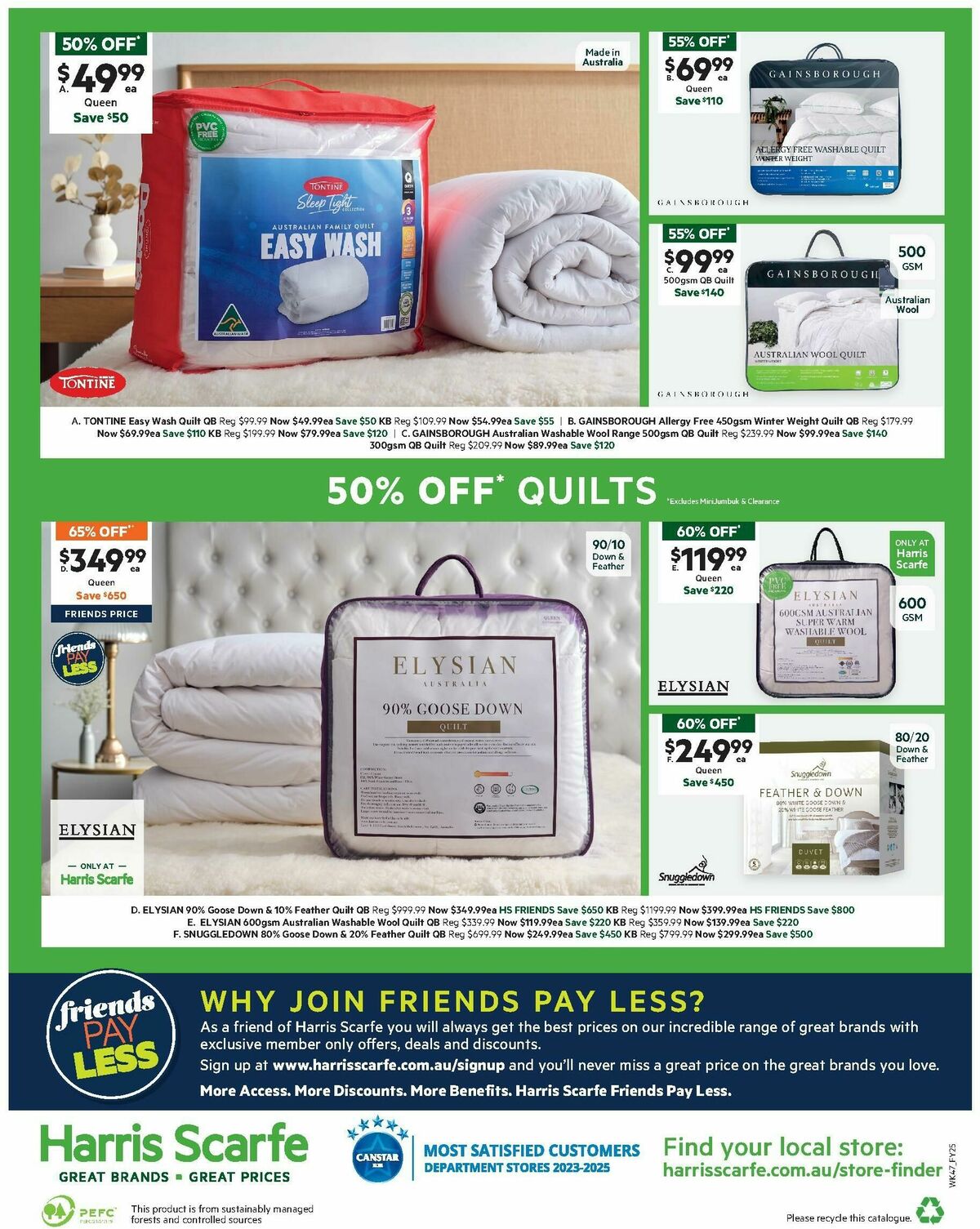 Harris Scarfe Catalogues from 24 May