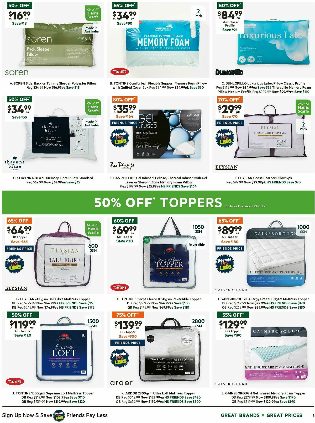 Harris Scarfe Catalogues from 24 May