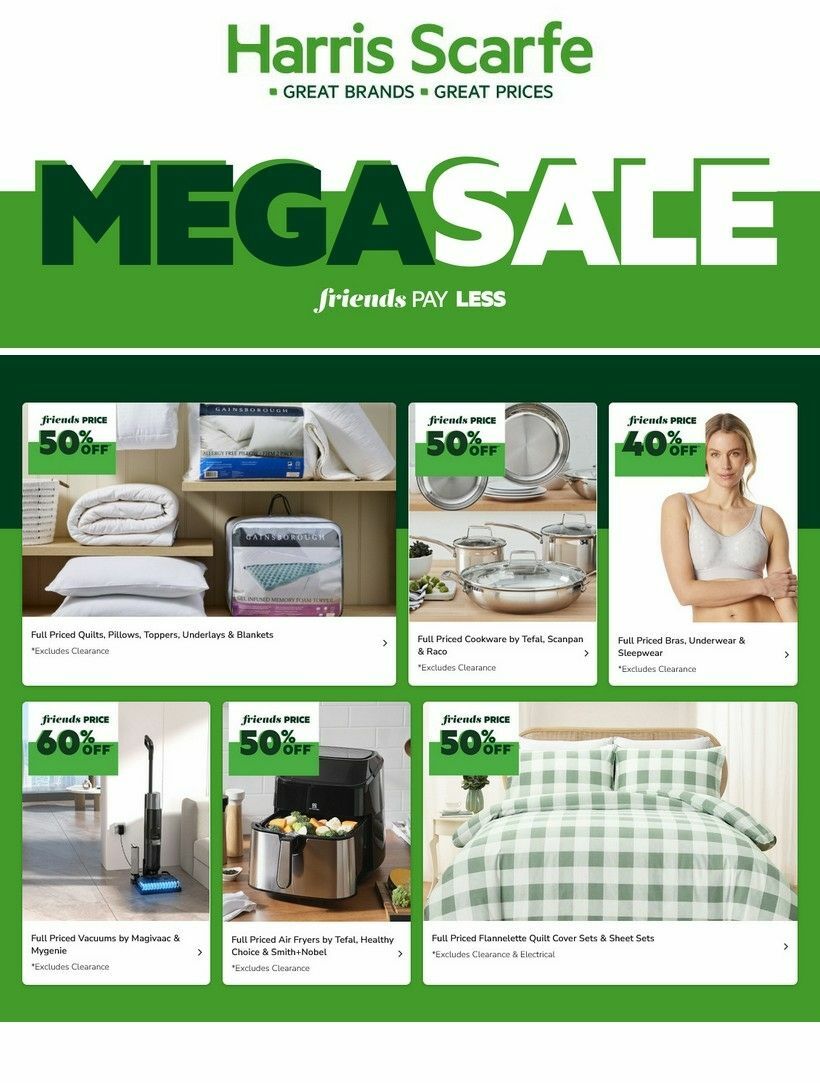 Harris Scarfe Catalogues from 23 June