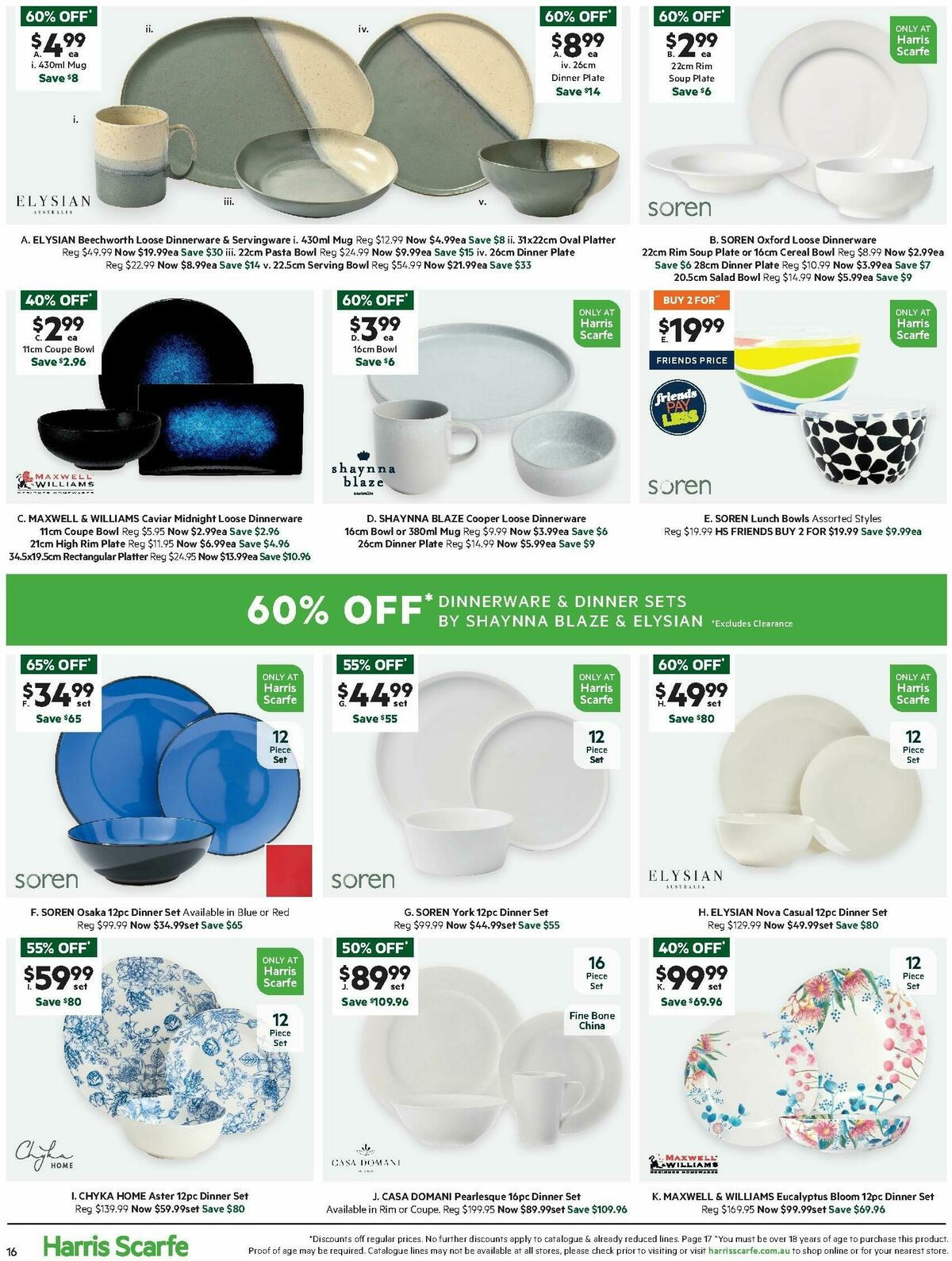 Harris Scarfe Catalogues from 28 June