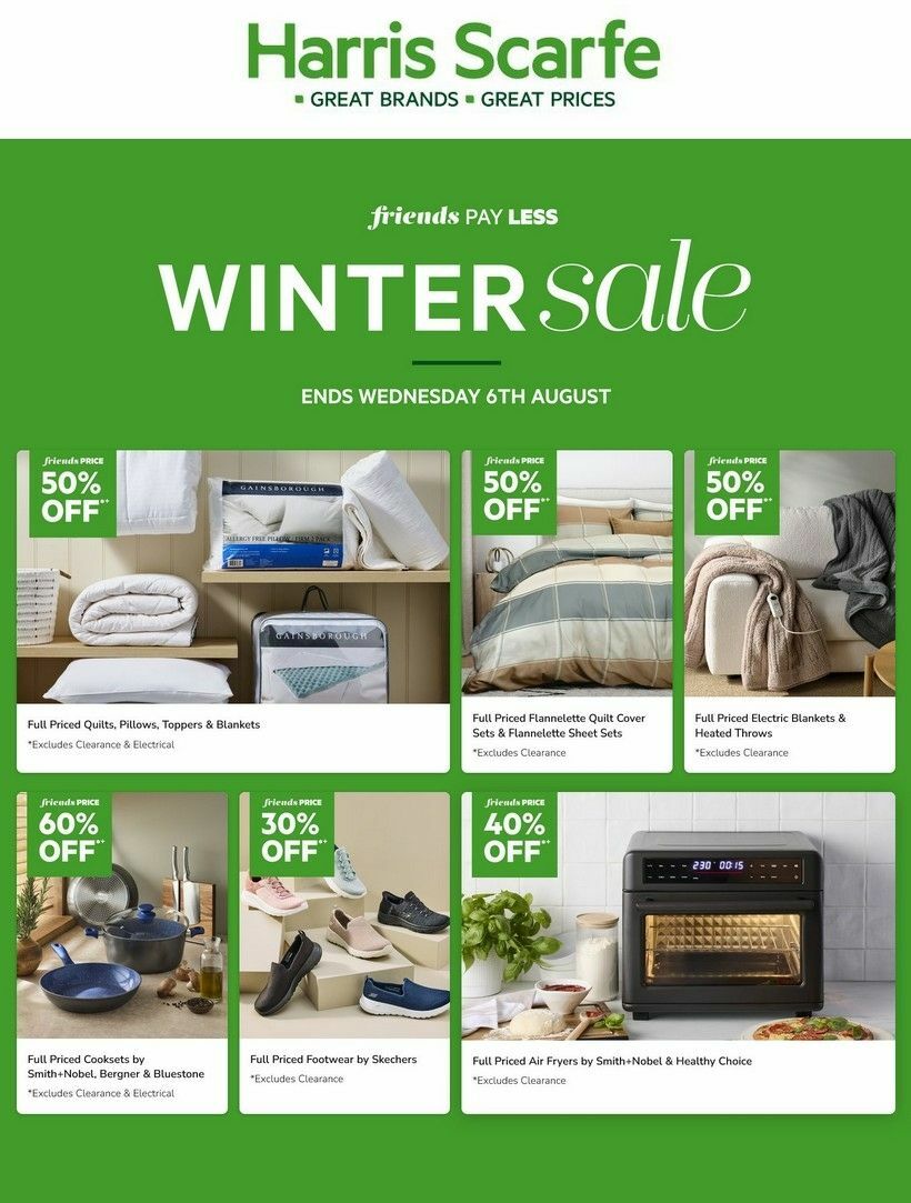 Harris Scarfe Catalogues from 21 July