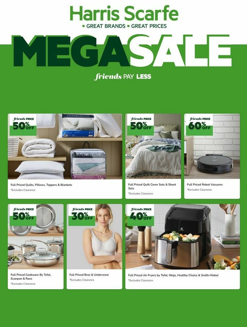 Harris Scarfe Catalogues from 7 August