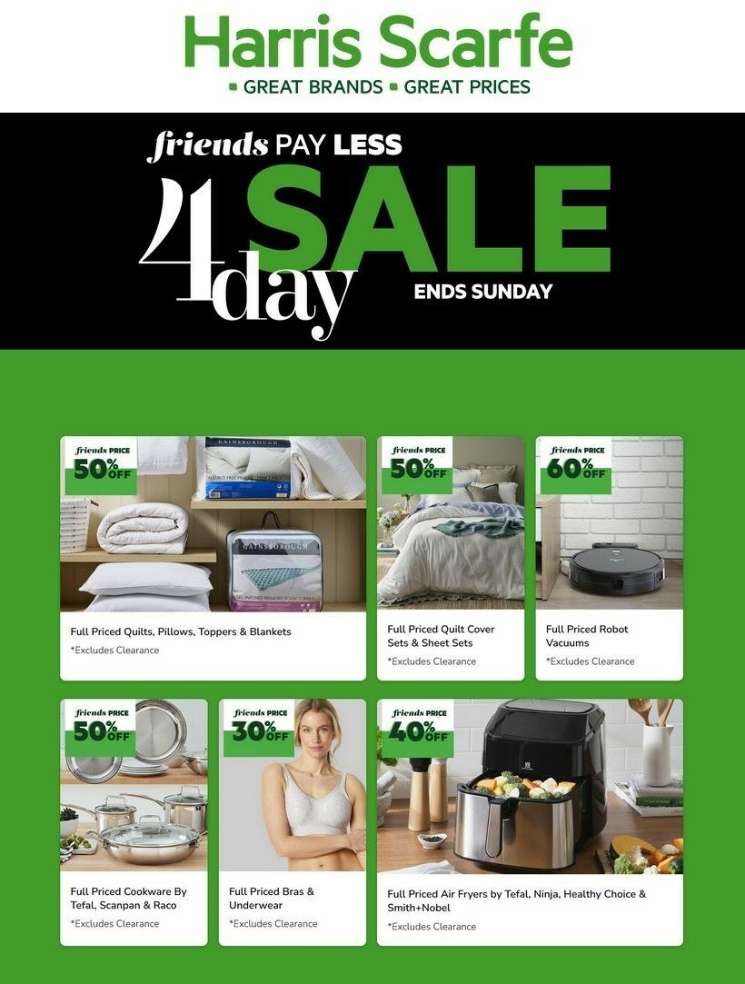 Harris Scarfe Catalogues from 14 August