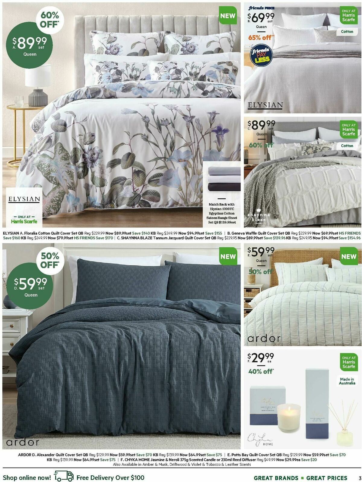 Harris Scarfe Catalogues from 21 August