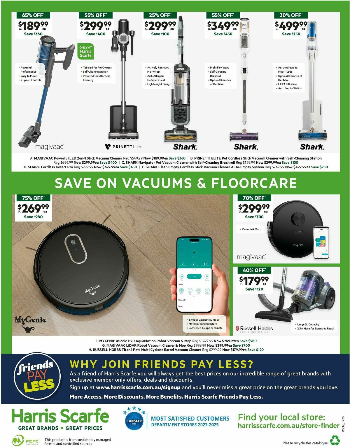 Harris Scarfe Catalogues from 20 September