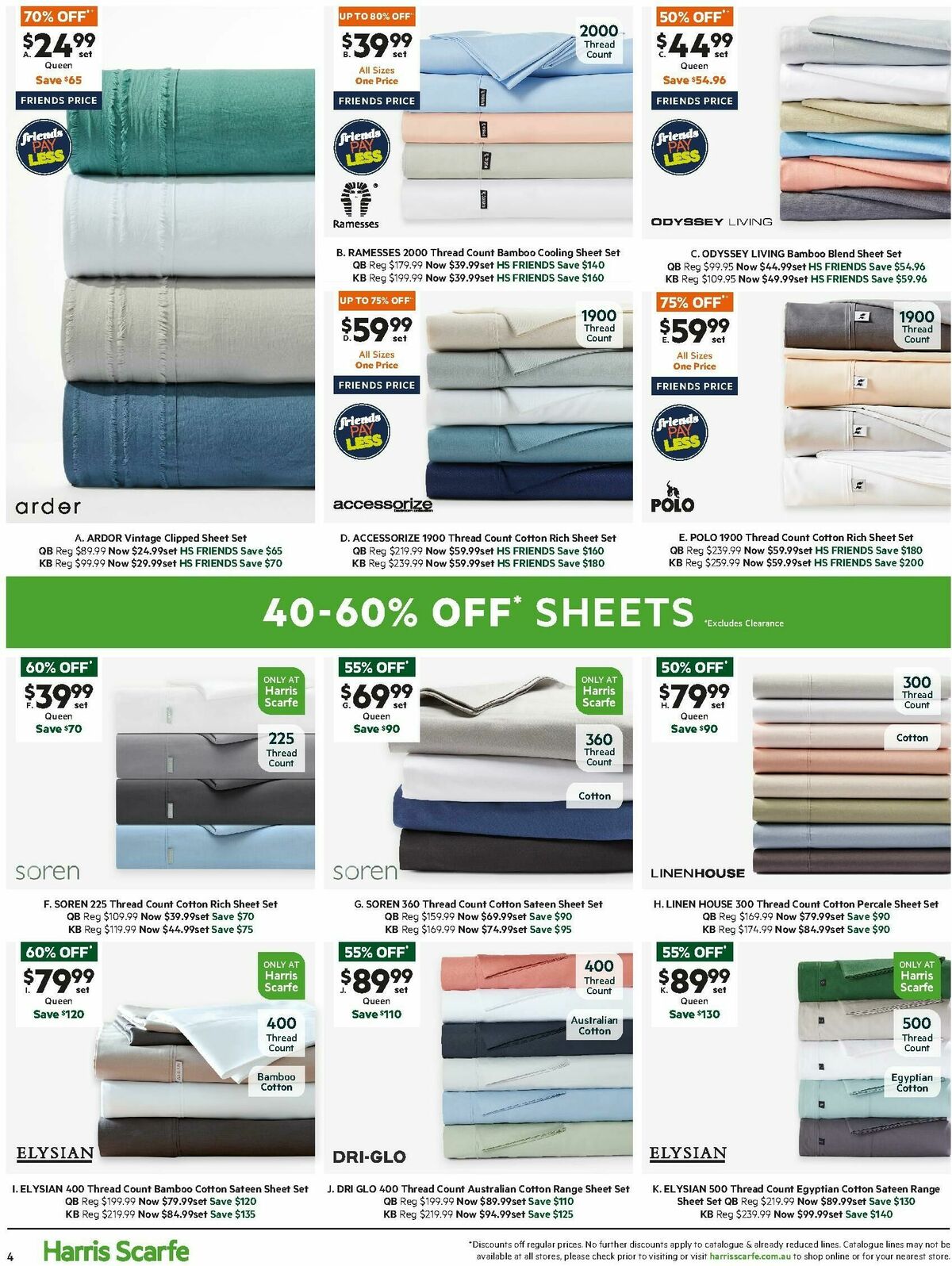 Harris Scarfe Catalogues from 20 September