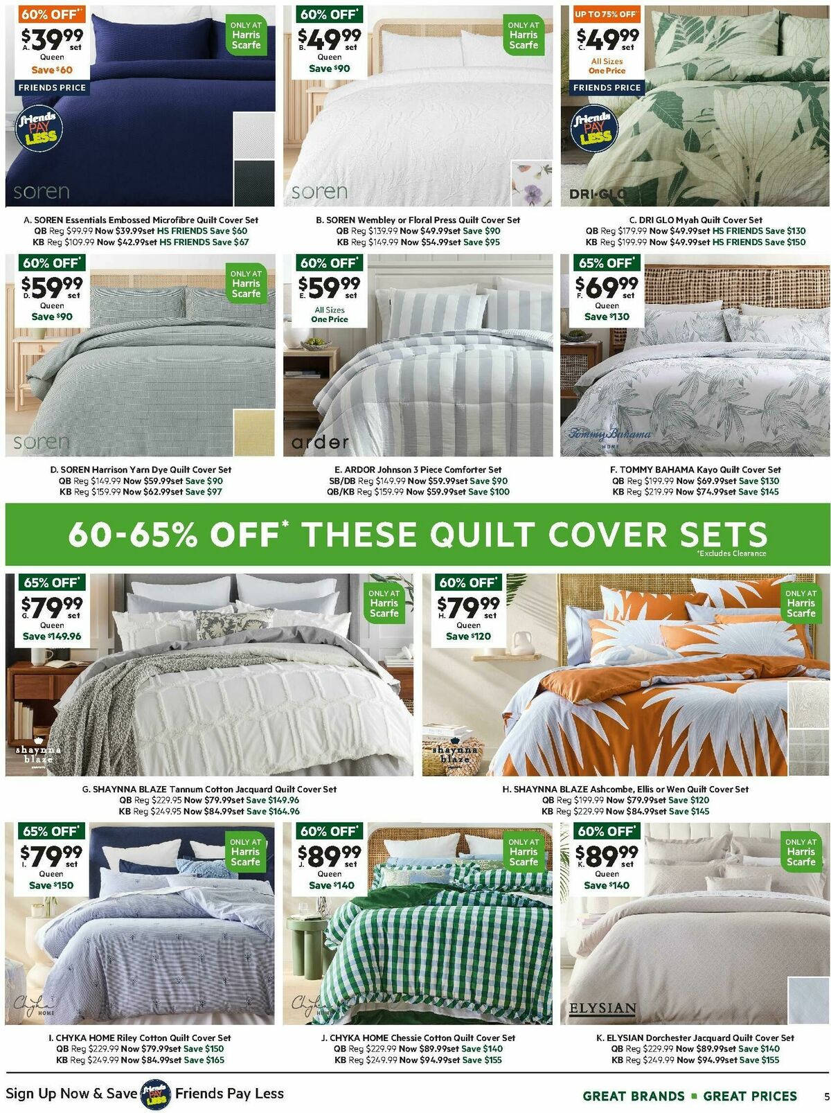 Harris Scarfe Catalogues from 20 September