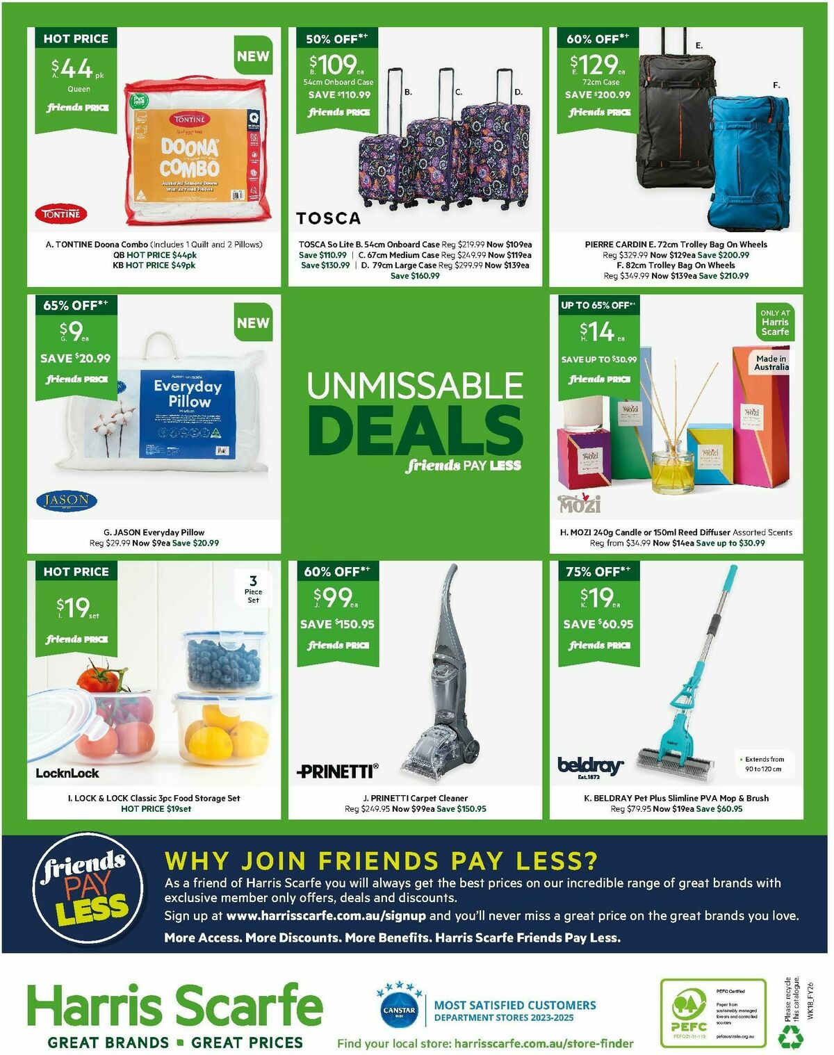 Harris Scarfe Catalogues from 27 October