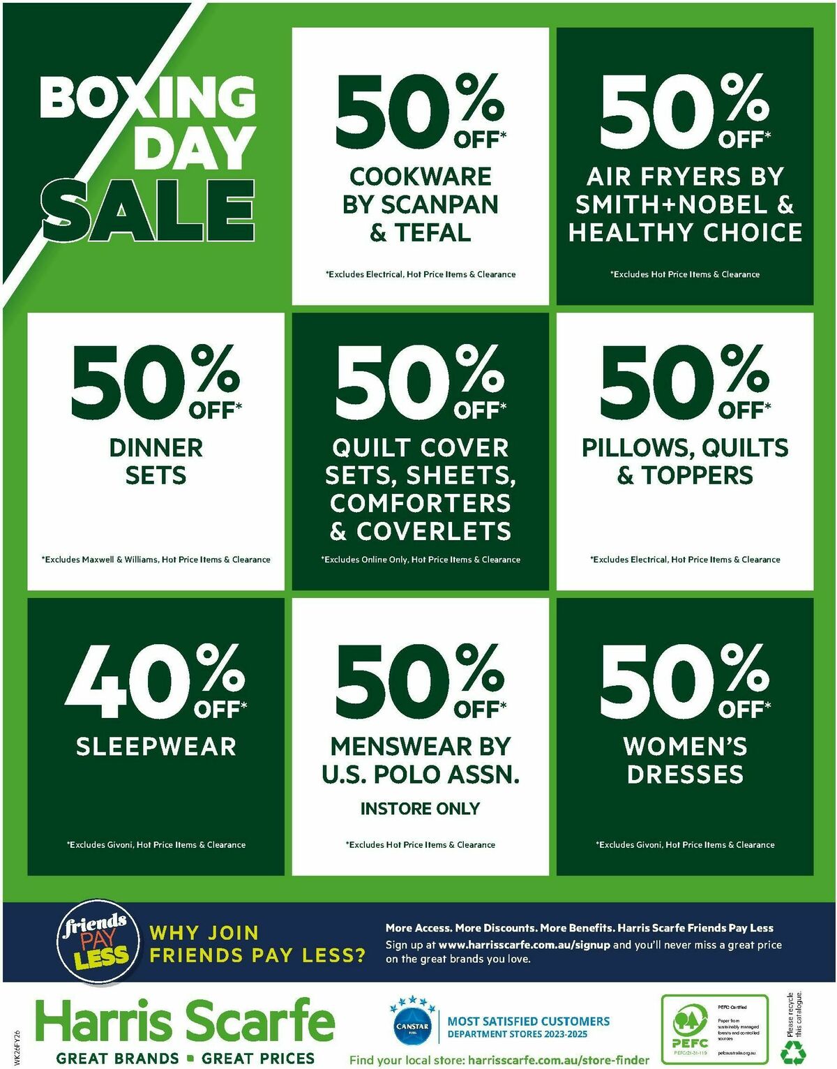 Harris Scarfe Catalogues from 24 December