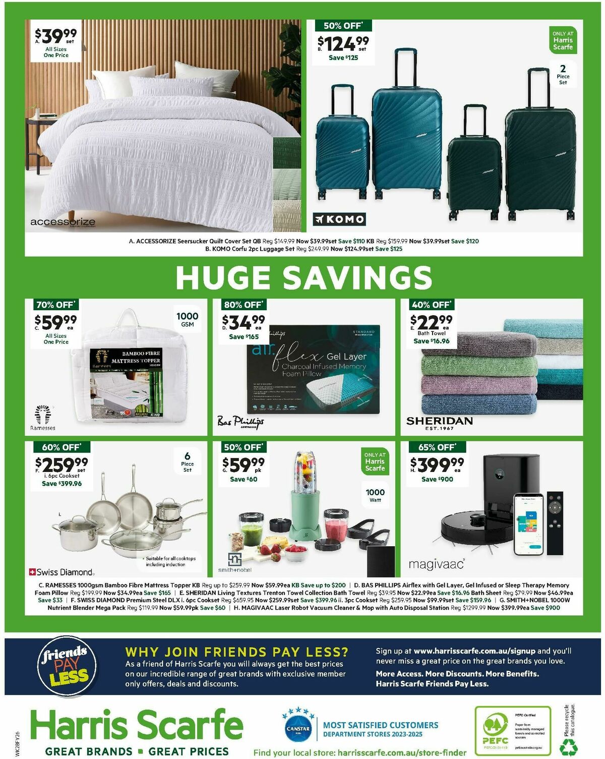 Harris Scarfe Catalogues from 5 January