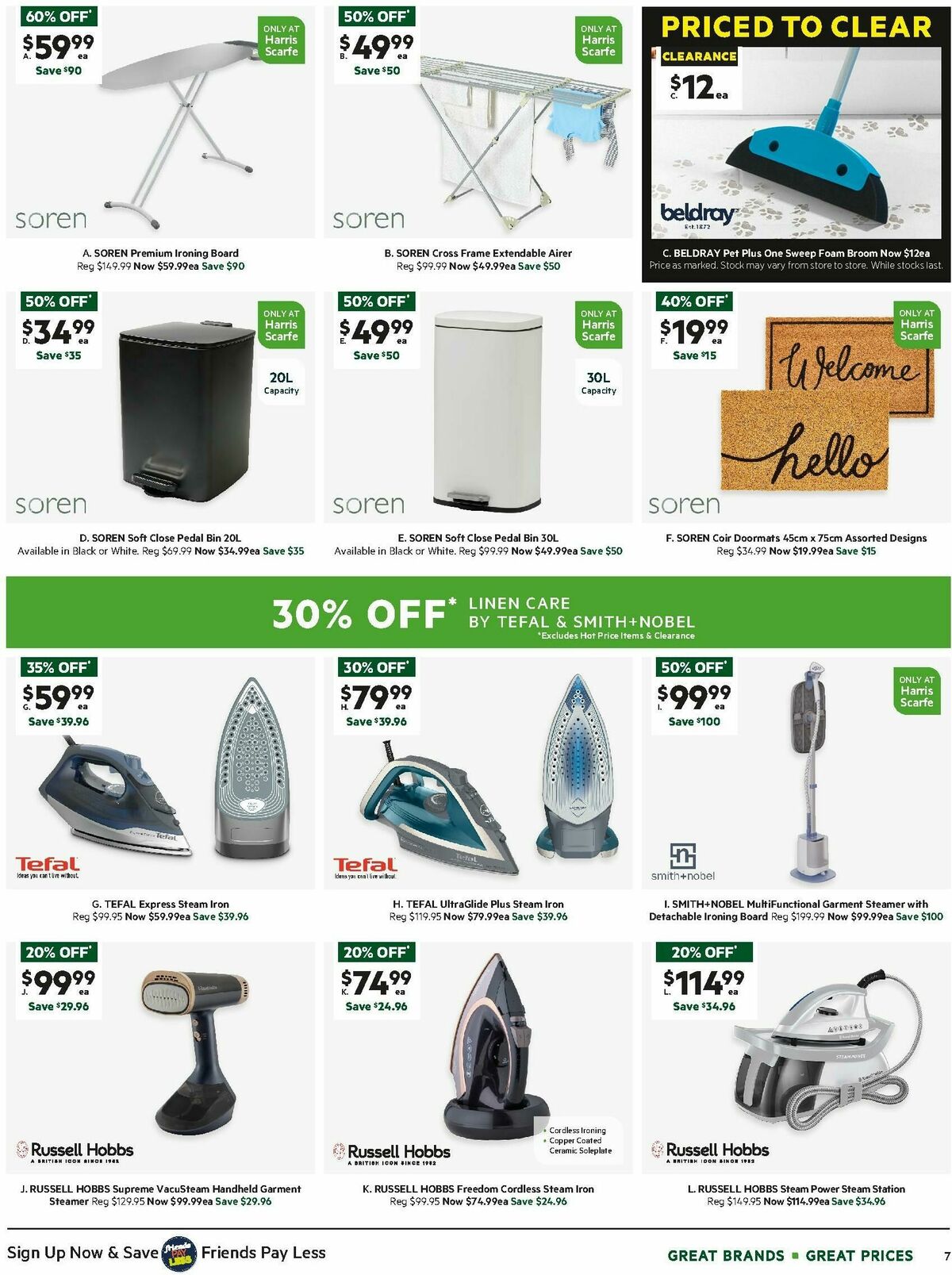 Harris Scarfe Catalogues from 5 January