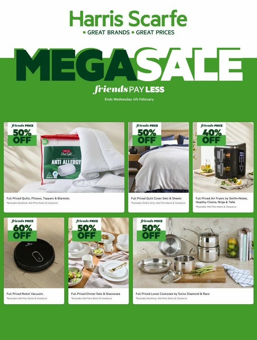 Harris Scarfe Catalogues from 27 January