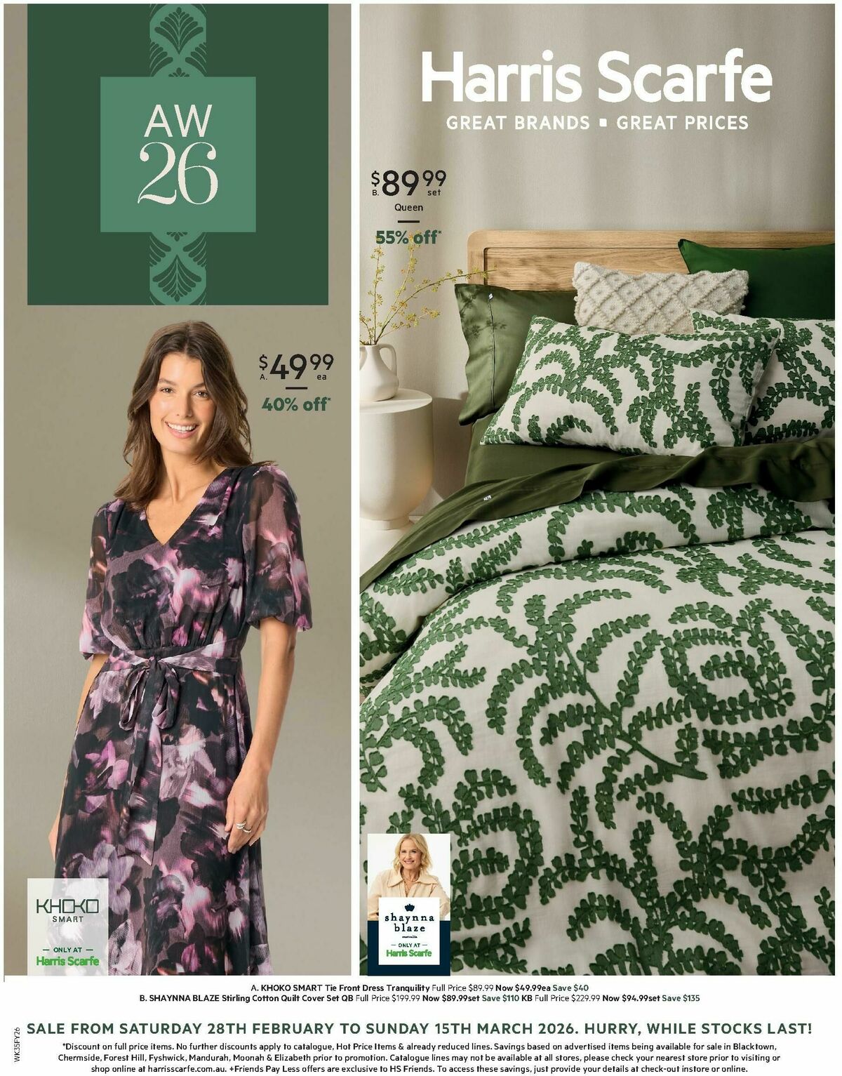 Harris Scarfe Catalogues from 27 February