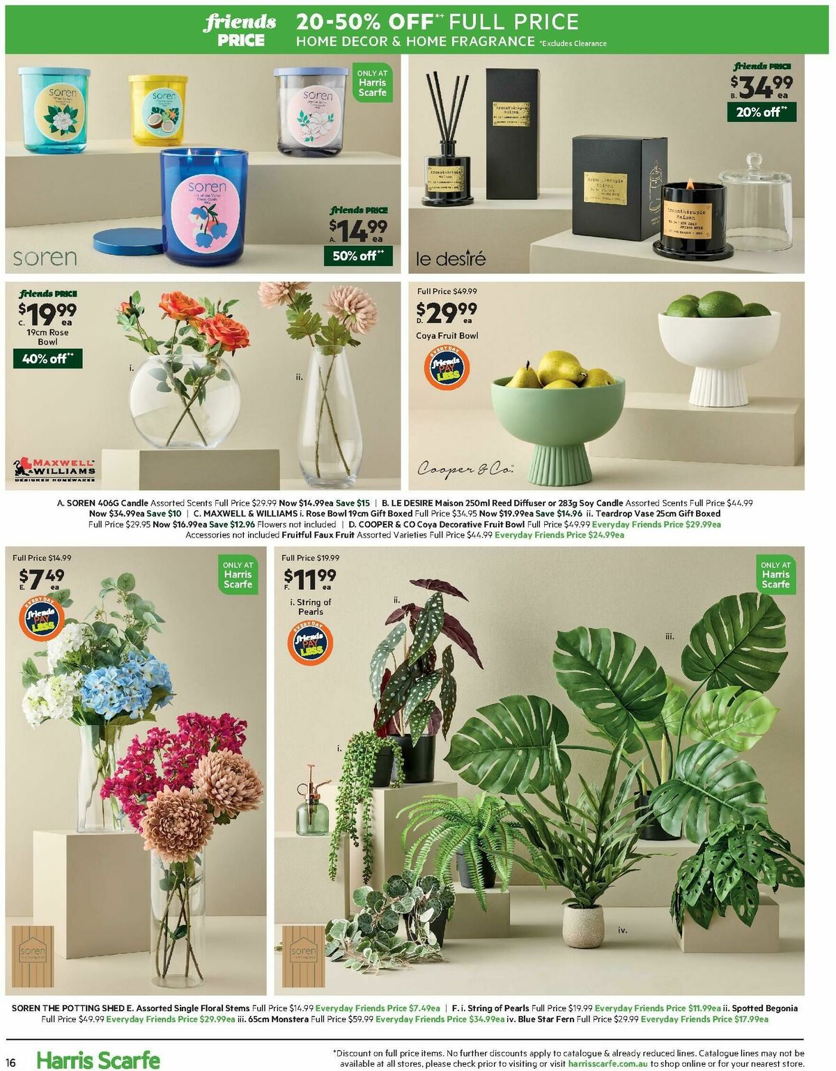 Harris Scarfe Catalogues from 16 March