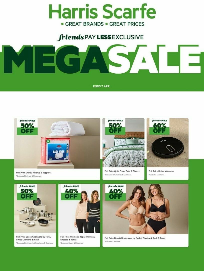 Harris Scarfe Catalogues from 27 March