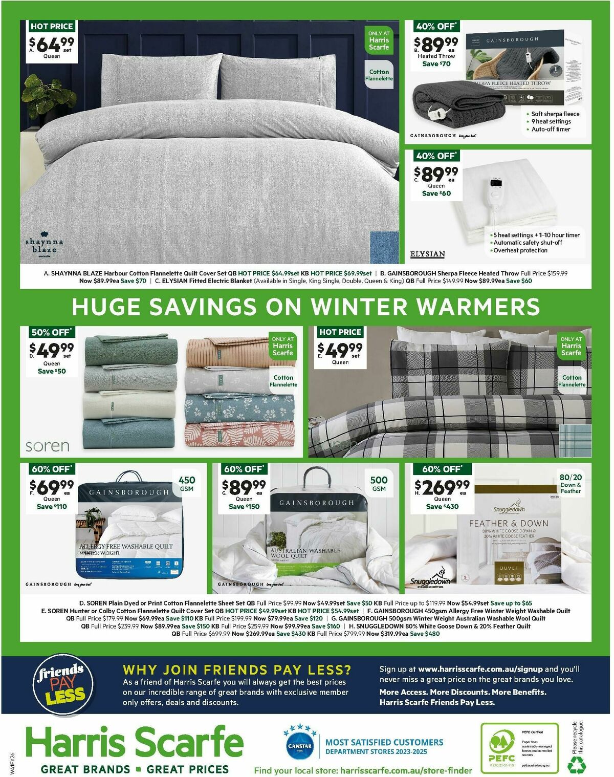 Harris Scarfe Catalogues from 8 April