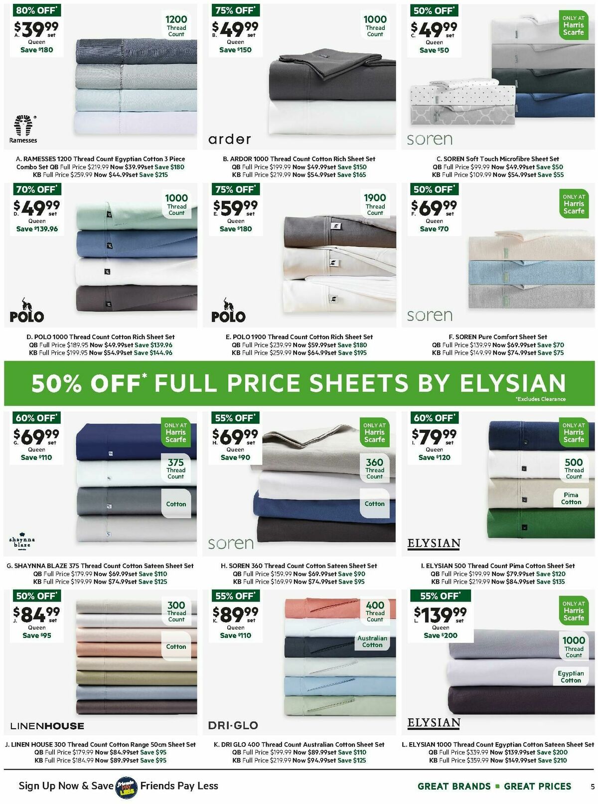 Harris Scarfe Catalogues from 8 April