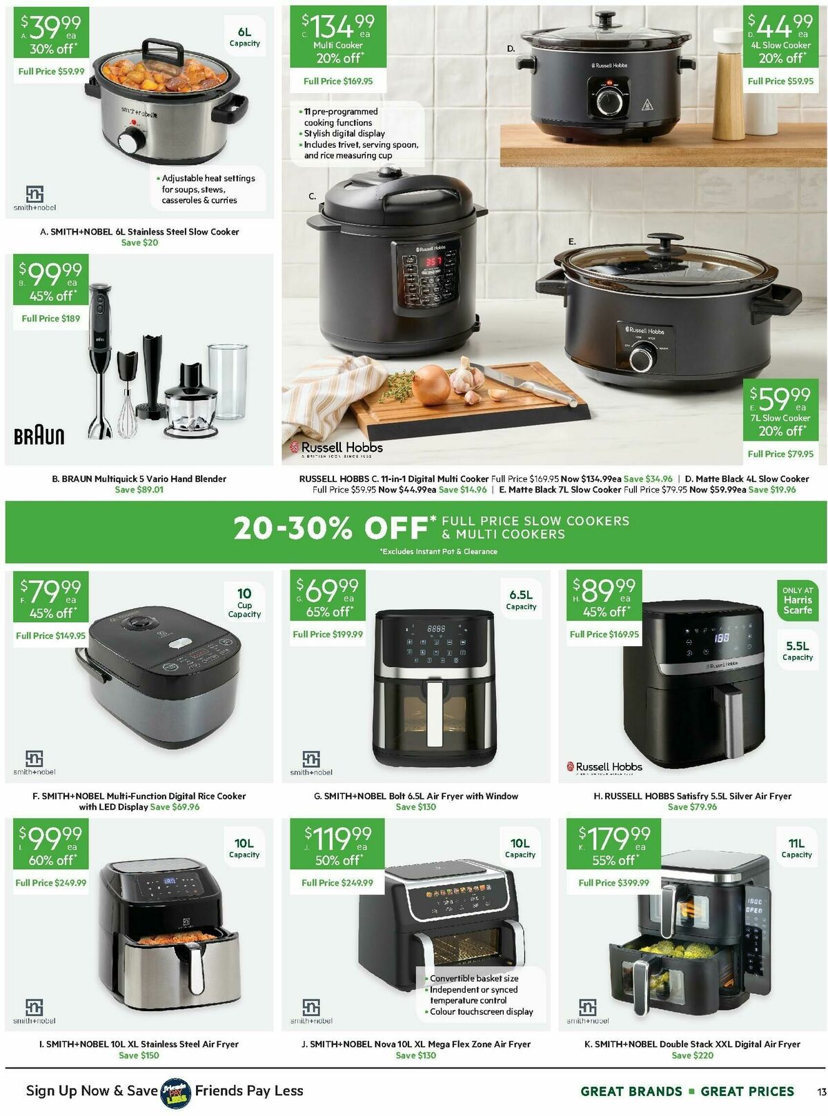 Harris Scarfe Catalogues from 23 May