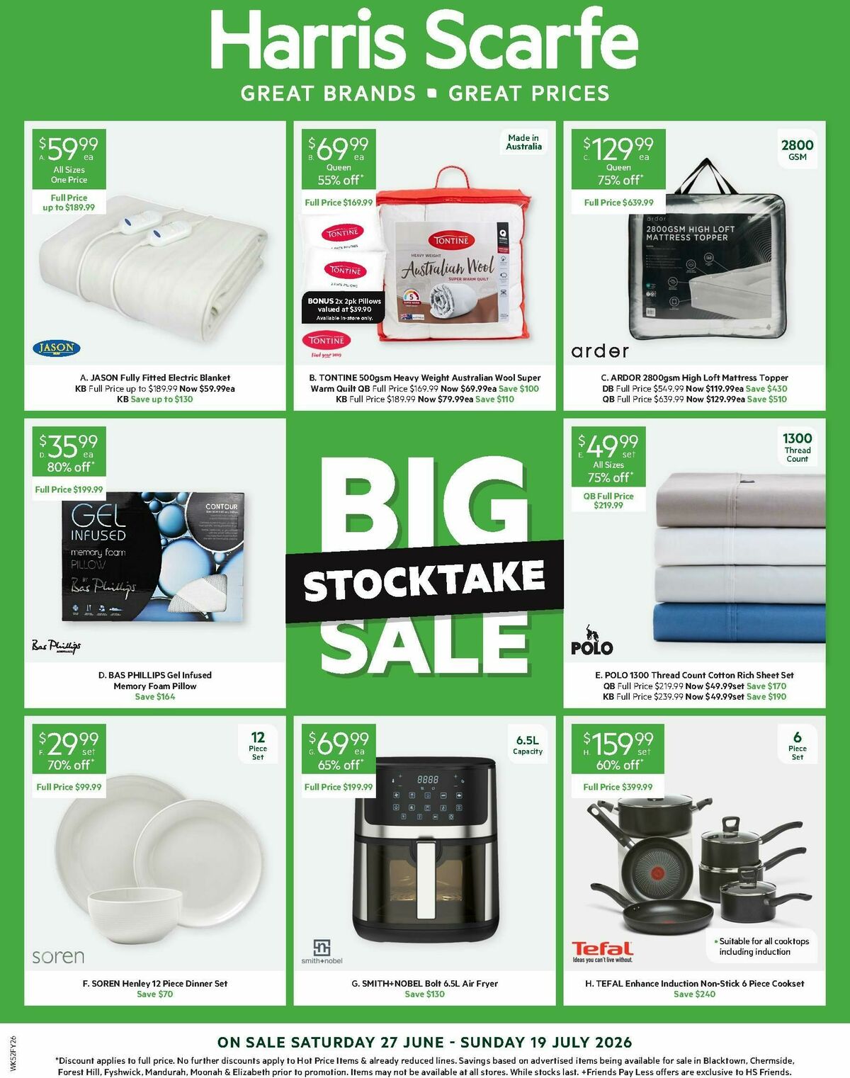 Harris Scarfe Catalogues from 27 June