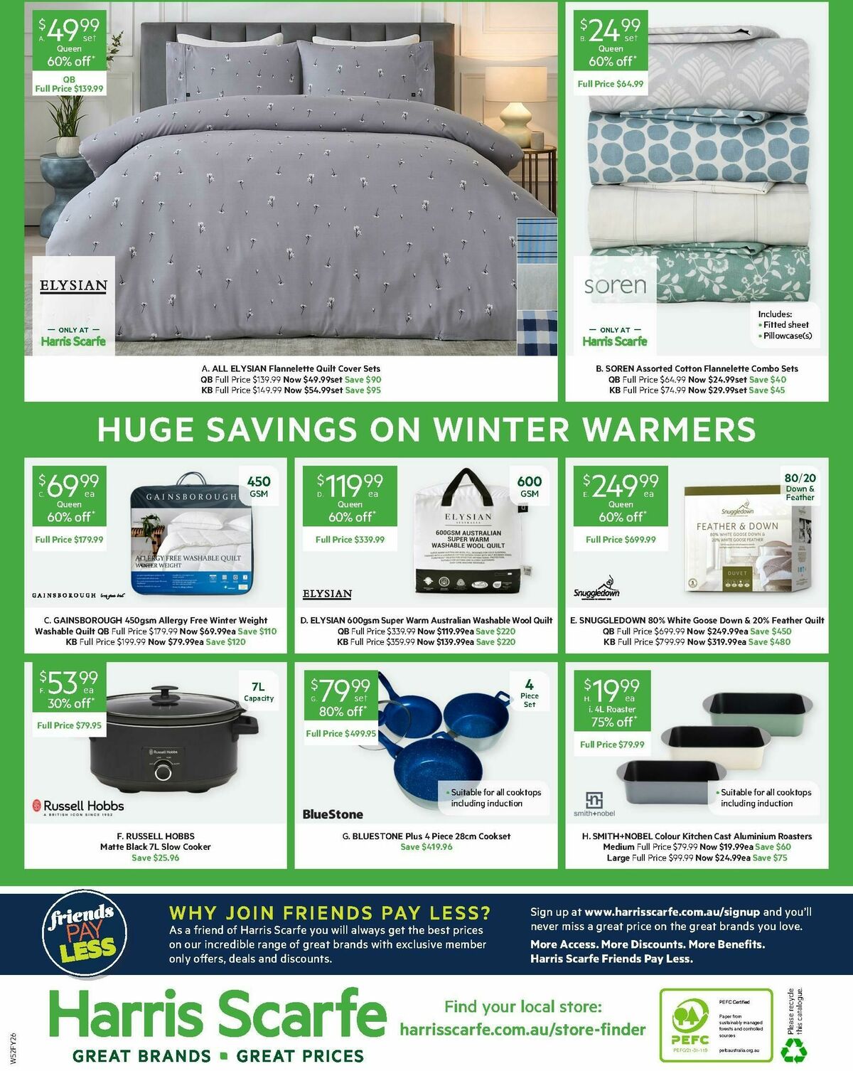 Harris Scarfe Catalogues from 27 June
