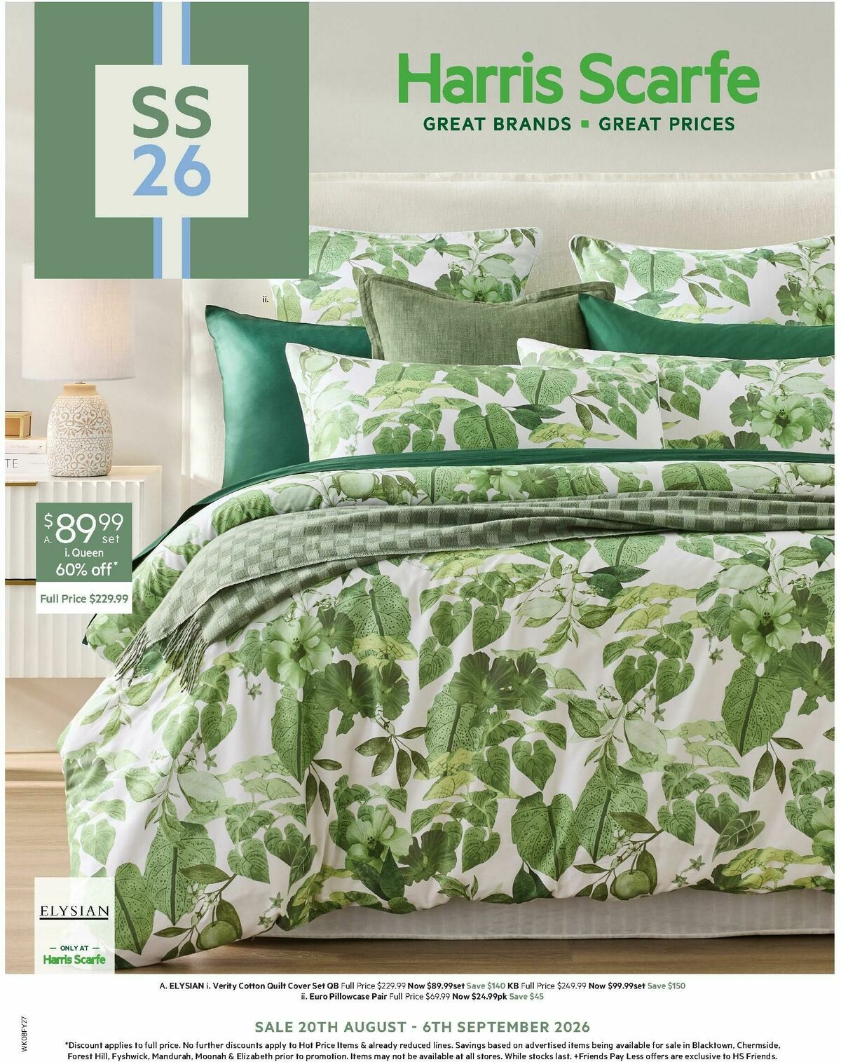 Harris Scarfe Catalogues from 20 August