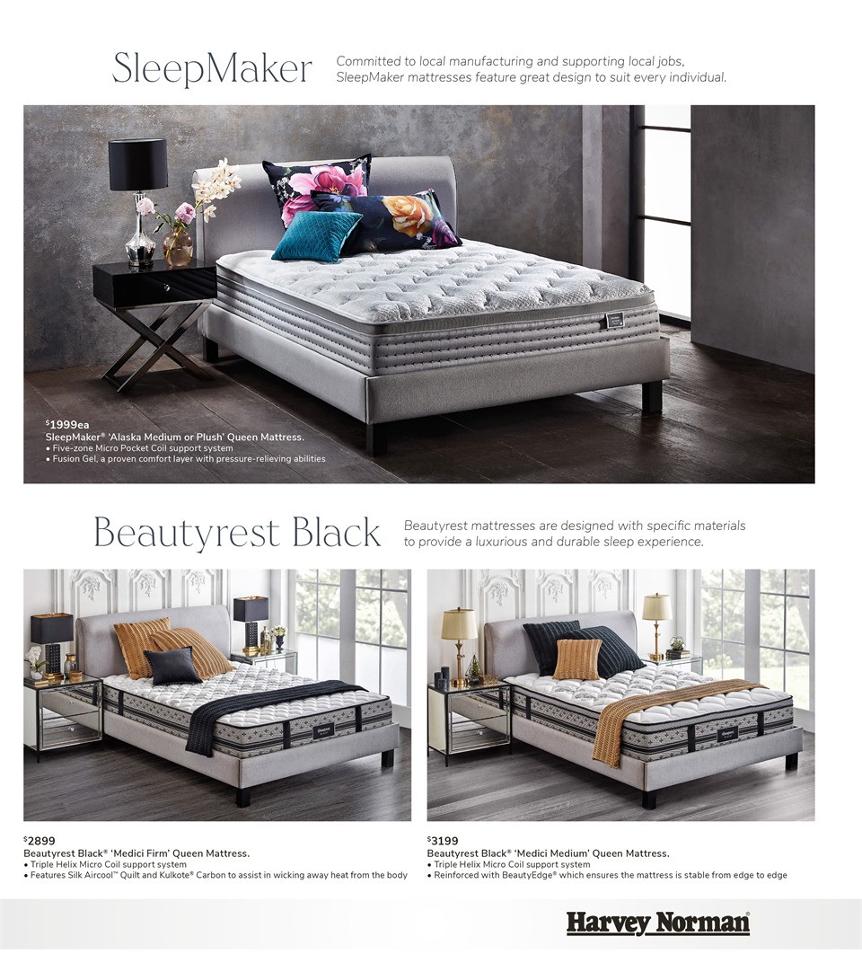 Harvey Norman Australian Made Mattress Catalogues from 20 October