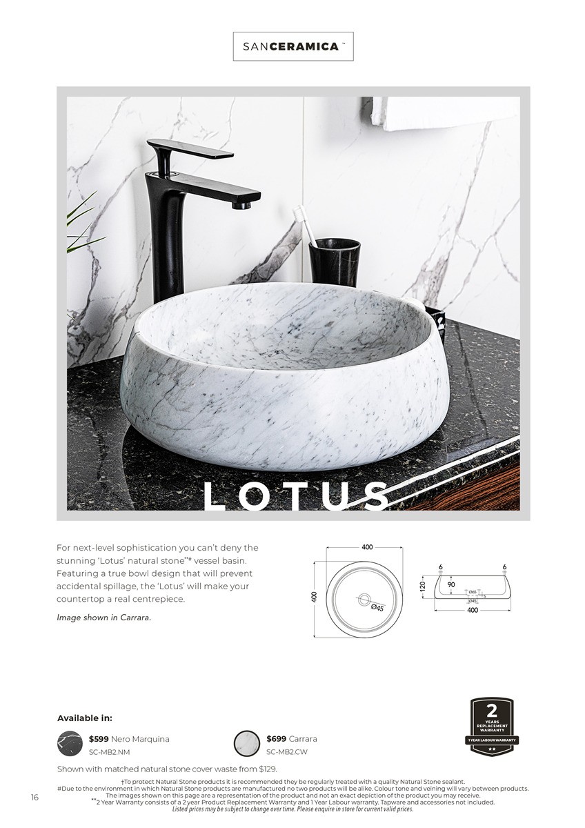 Harvey Norman SanCeramica Catalogues from 6 May