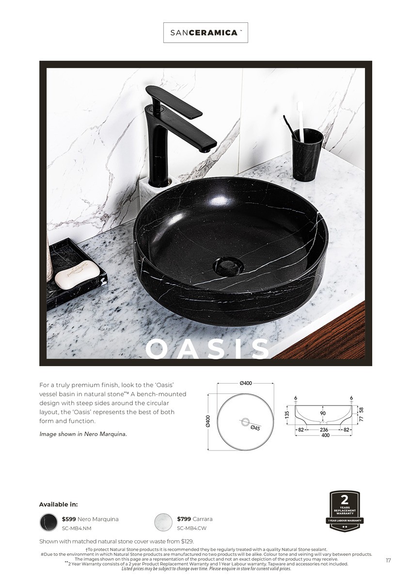 Harvey Norman SanCeramica Catalogues from 6 May