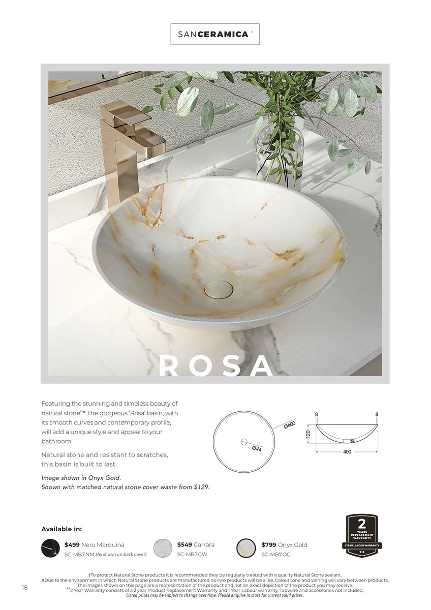 Harvey Norman SanCeramica Catalogues from 6 May