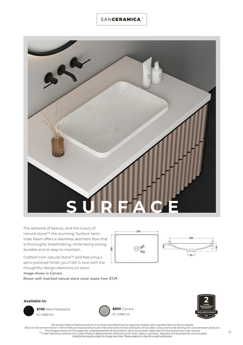 Harvey Norman SanCeramica Catalogues from 6 May