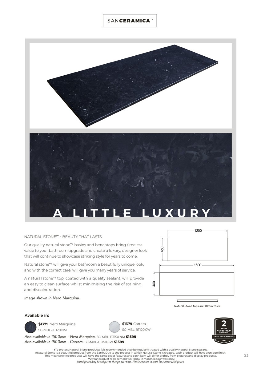 Harvey Norman SanCeramica Catalogues from 6 May