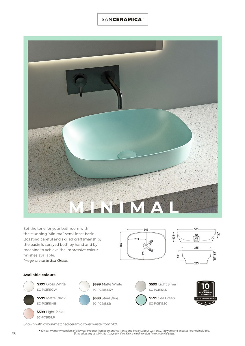 Harvey Norman SanCeramica Catalogues from 6 May