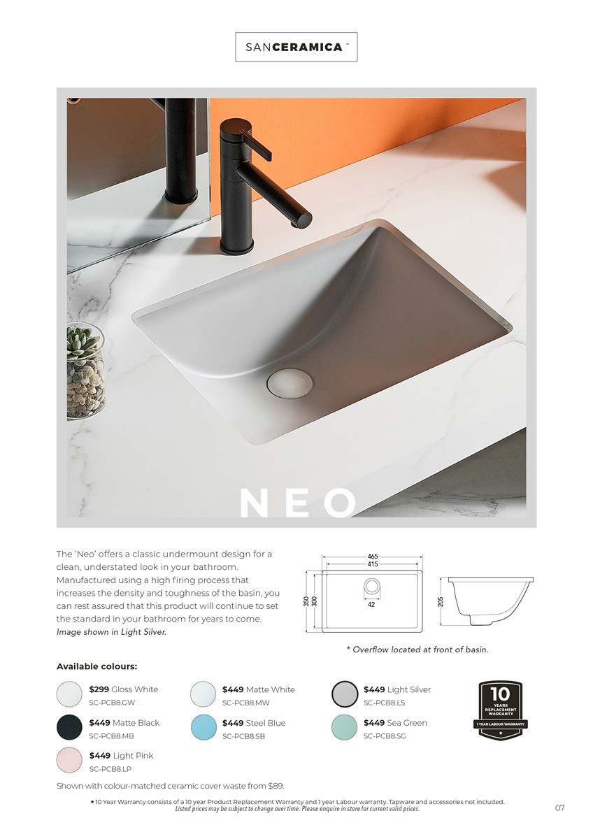 Harvey Norman SanCeramica Catalogues from 6 May