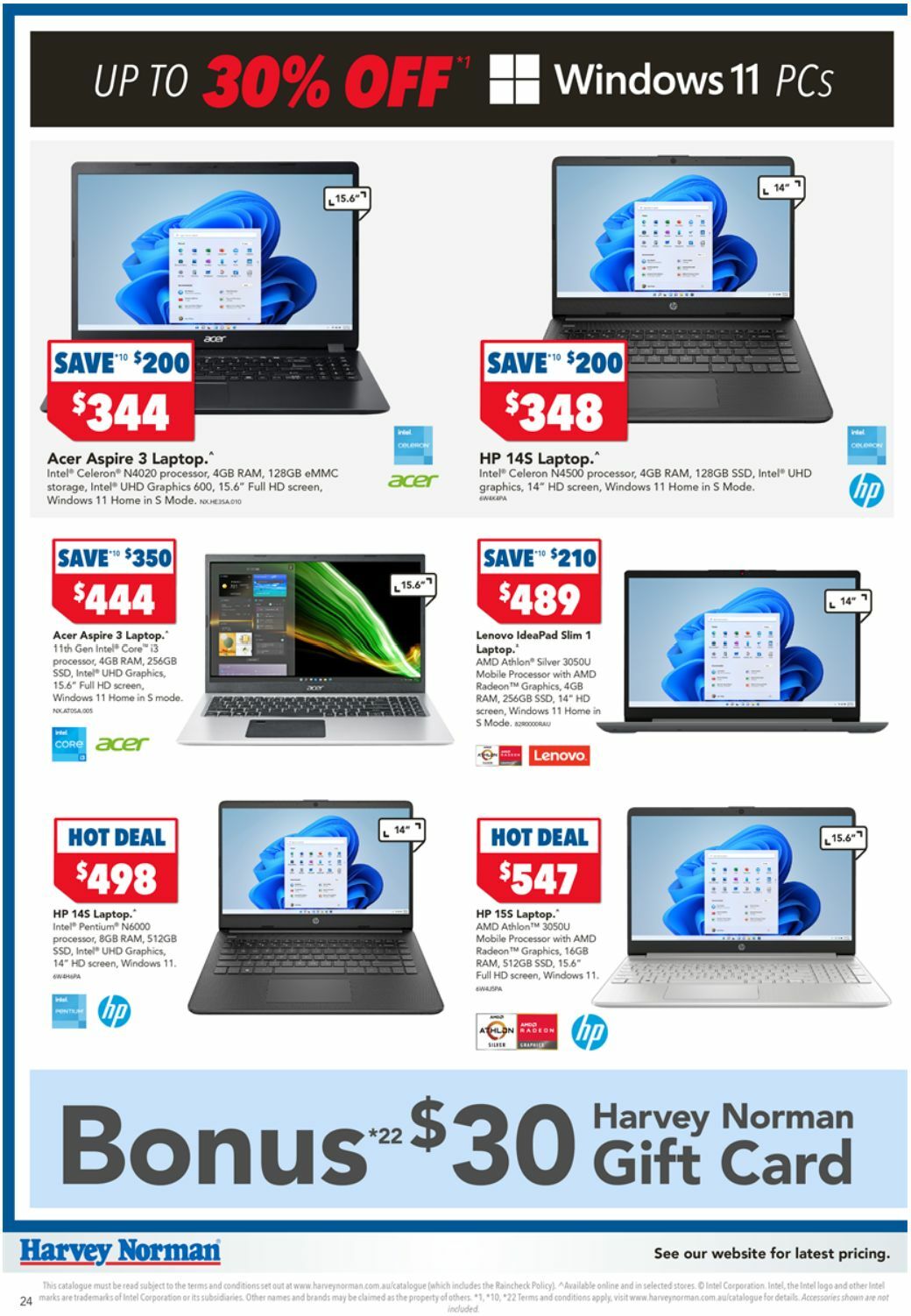 Harvey Norman Catalogues from 24 December