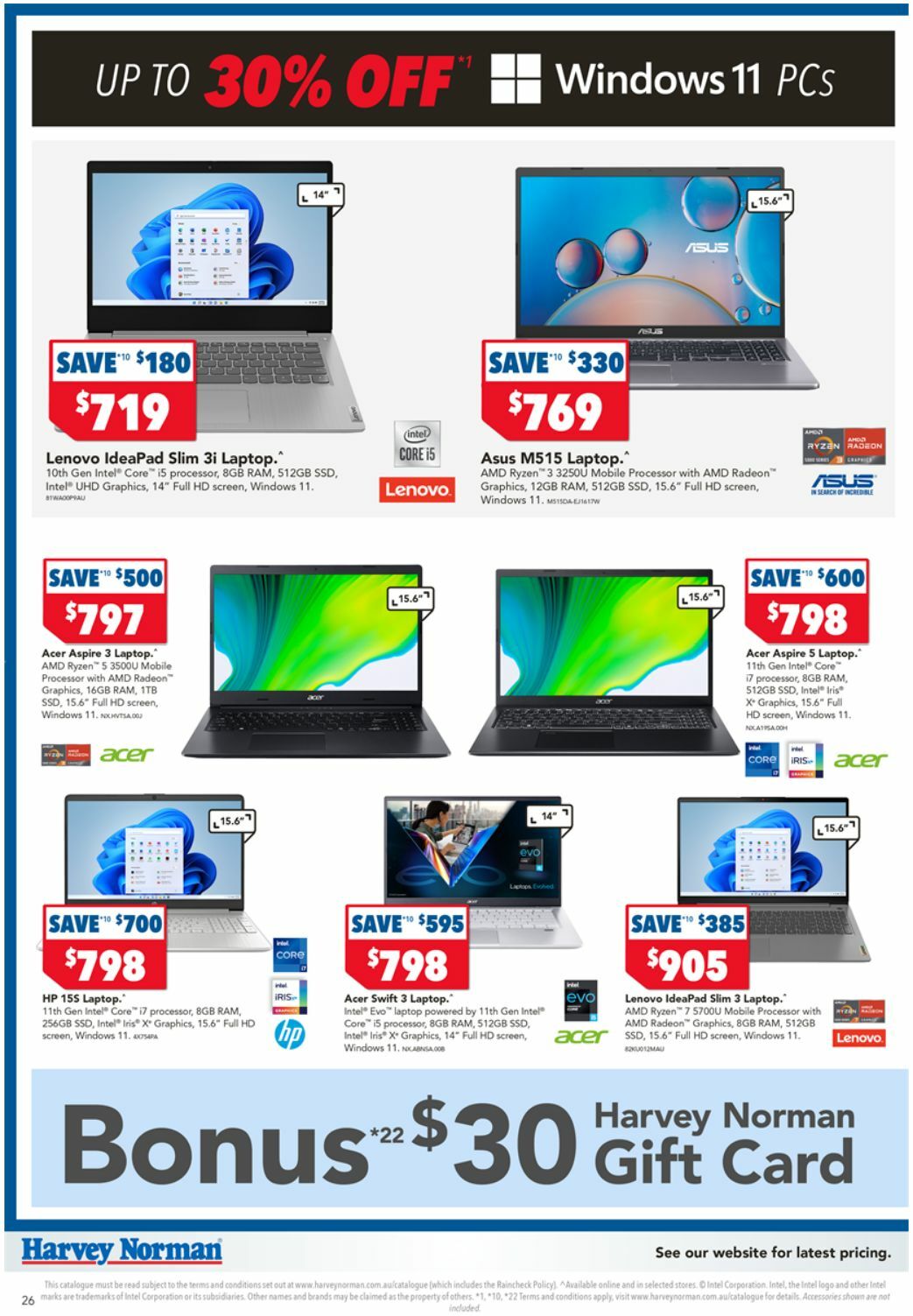 Harvey Norman Catalogues from 24 December