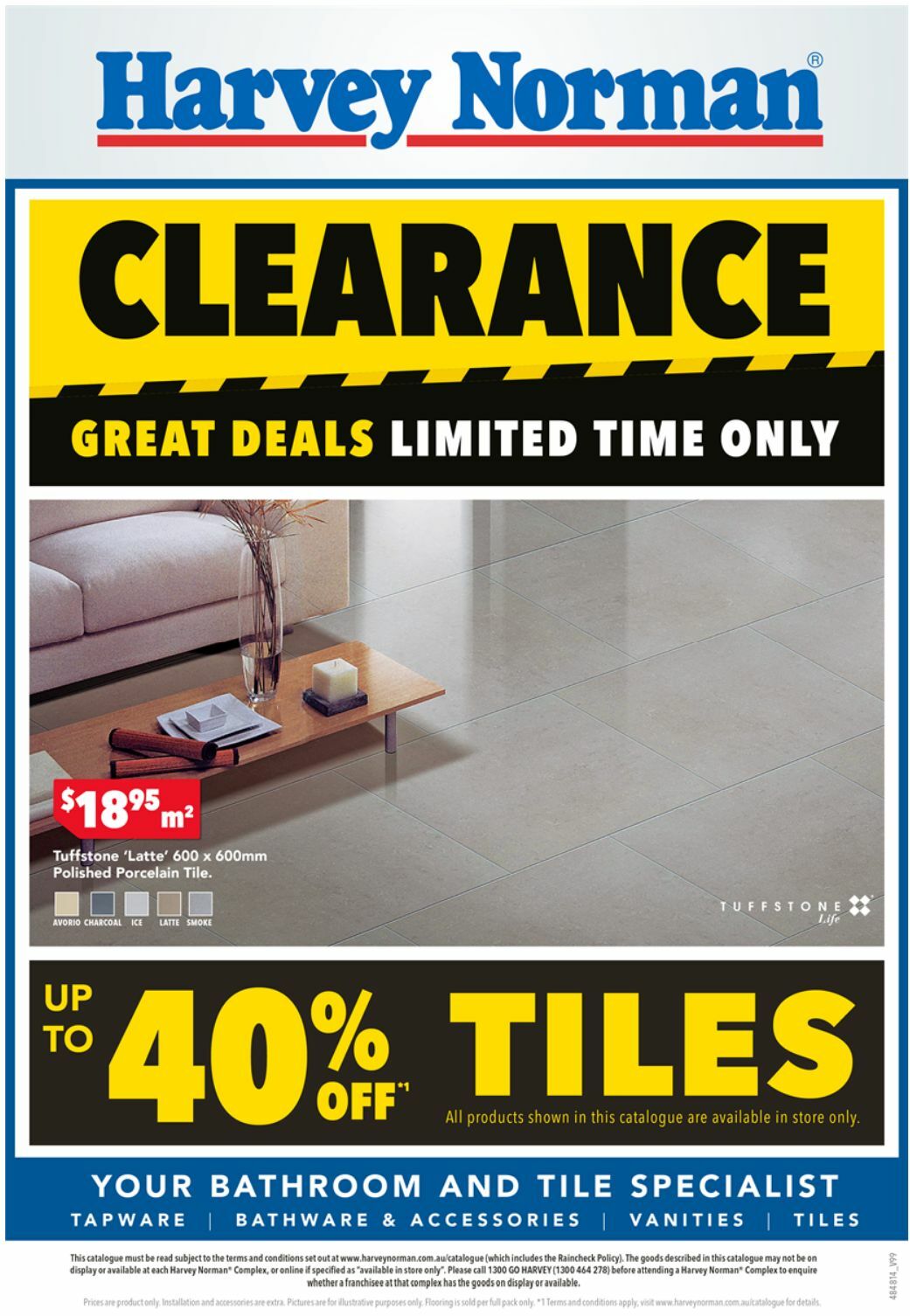 Harvey Norman Clearance Catalogues from 2 January
