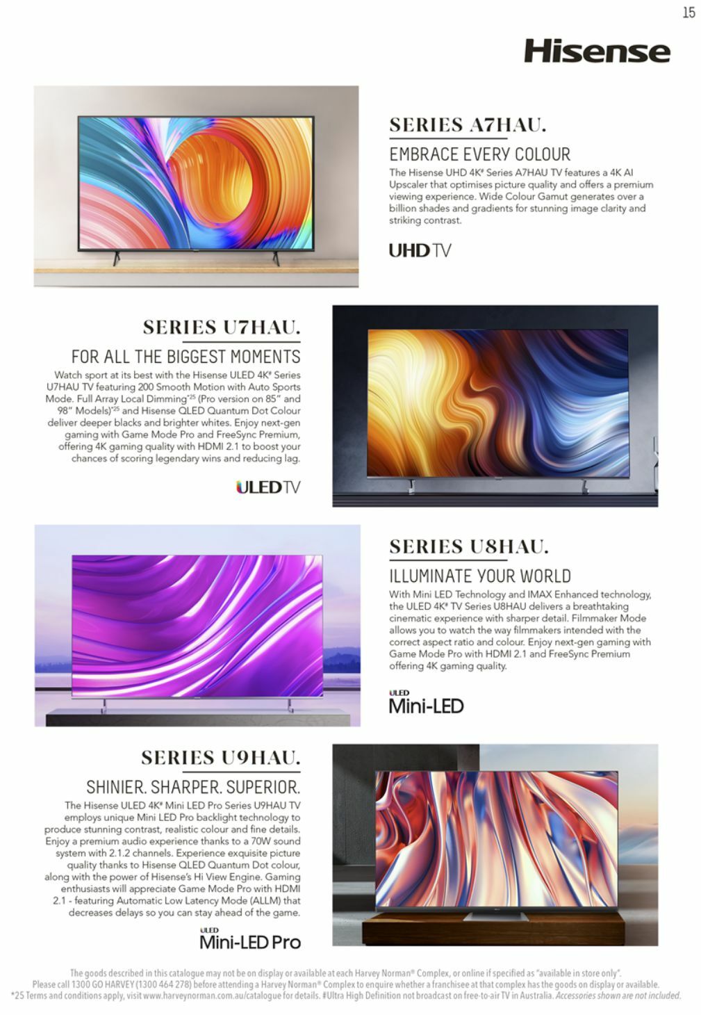 Harvey Norman TV Buyer's Guide Catalogues from 1 January