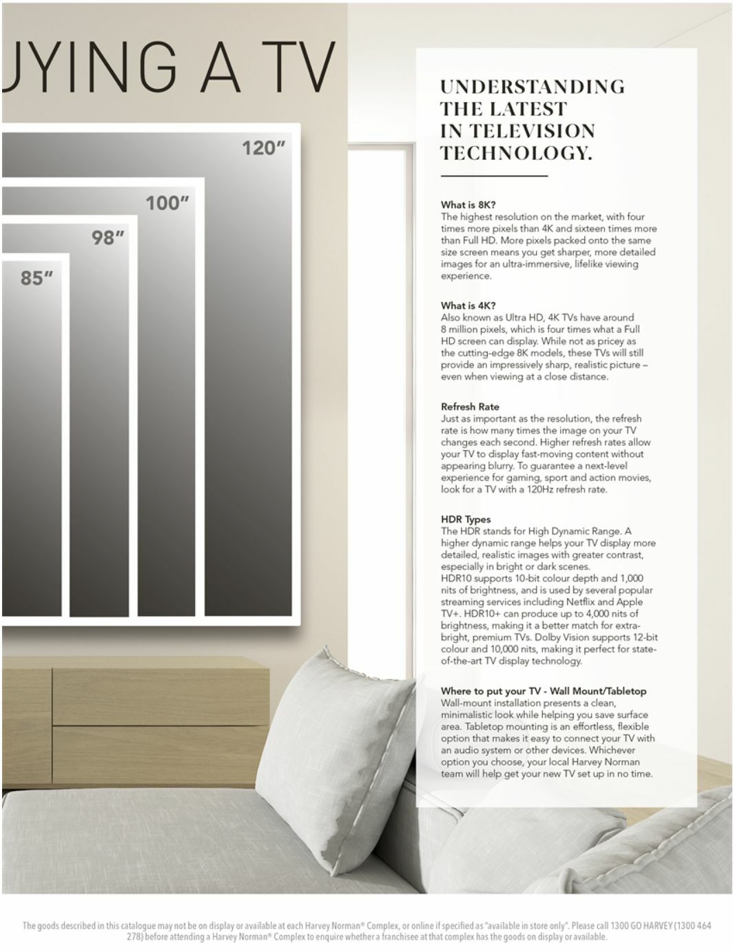 Harvey Norman TV Buyer's Guide Catalogues from 1 January