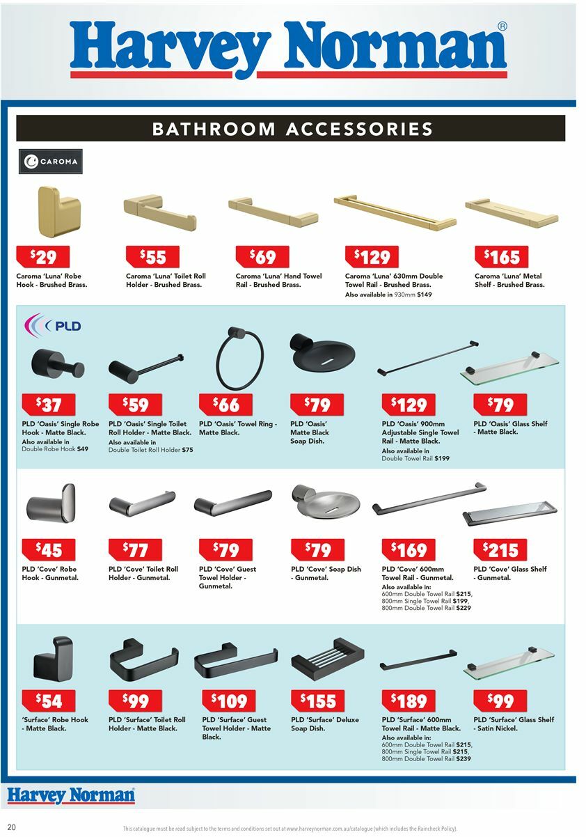 Harvey Norman Bathroom and Tiles January Catalogues from 6 January
