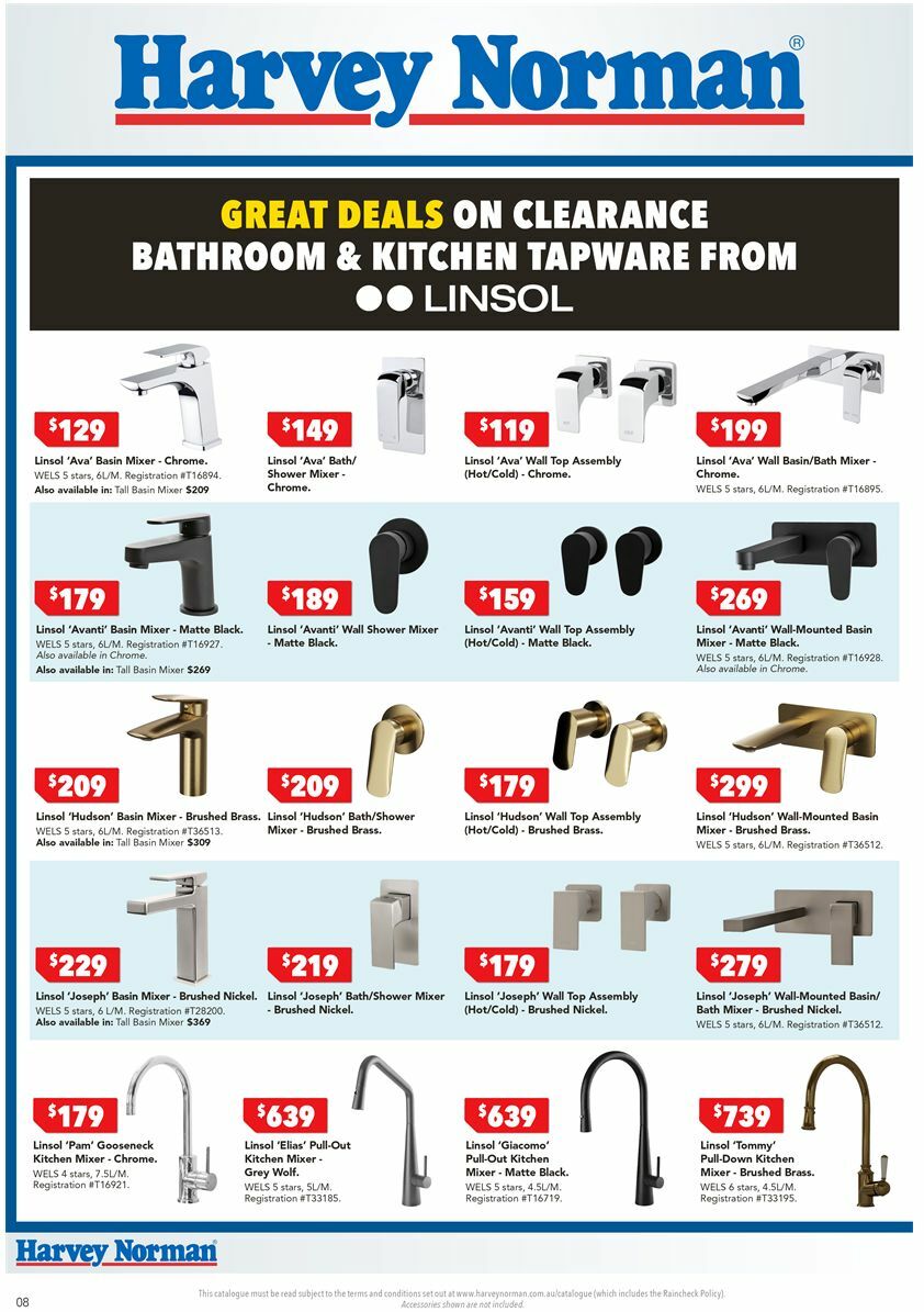 Harvey Norman Bathroom and Tiles January Catalogues from 6 January